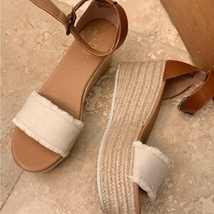 Brash Tan and Cream Espadrille Sandals